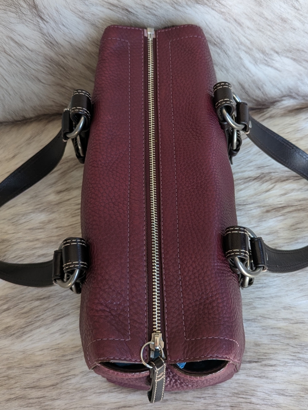Y2K Coach Chelsea Pebble Leather Satchel F10887 - Picture 7 of 14